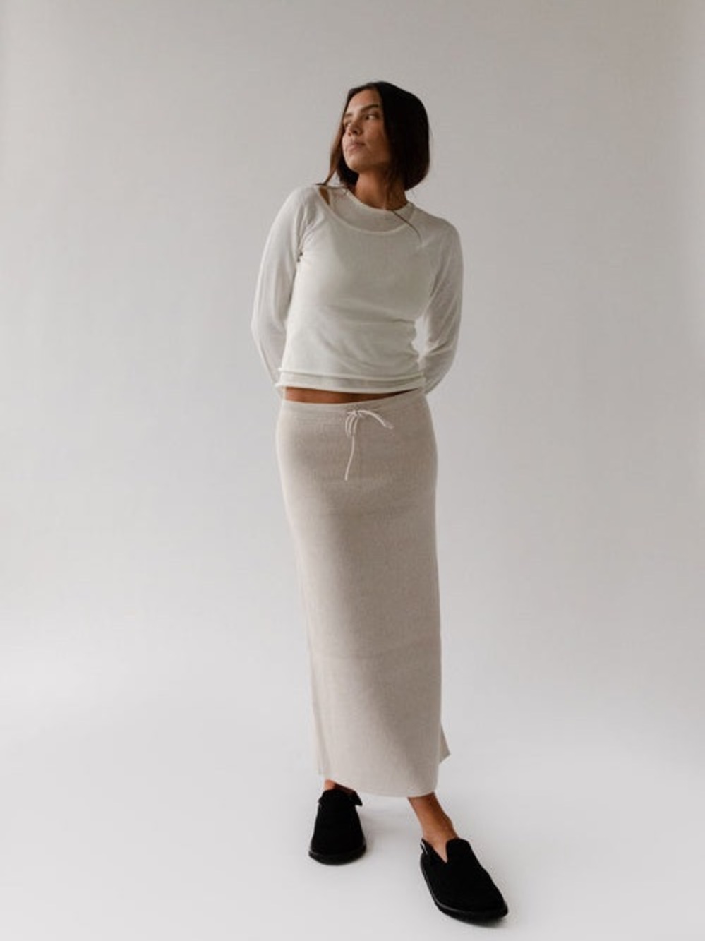NWOT James Street Co. Mari Skirt in Canvas Size L